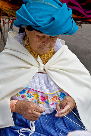 The "Yarn" Lady - Otavalo