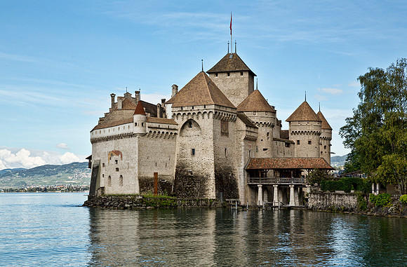 Chillon Castle (ca. 1150) - Lake Geneva