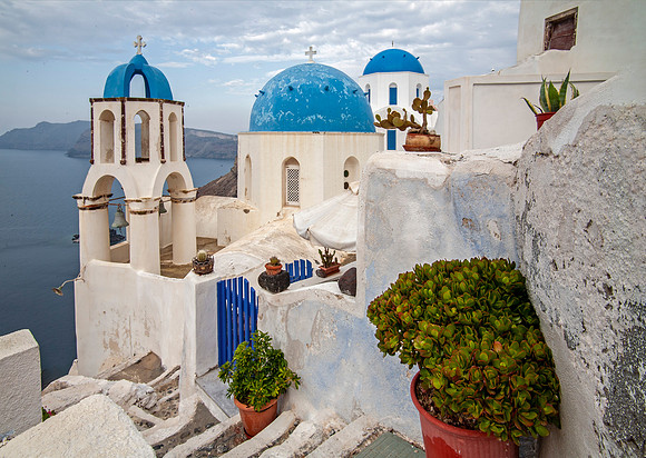 Three Domes - Oia