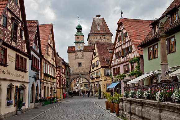 City Gate and Stork Nest - Rothenburg