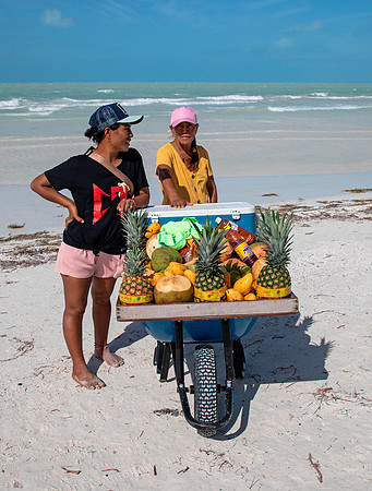 Fruit from a Wheelbarrow - Playa Holbox