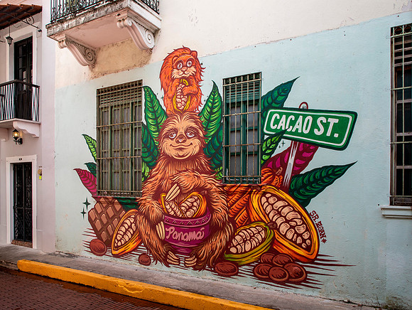 Façade of Chocolate Store - Casco Viejo (Old Town)