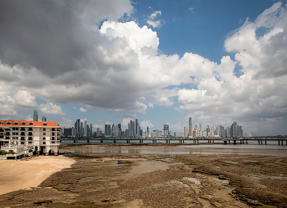 Panama City at Low Tide from Old Town