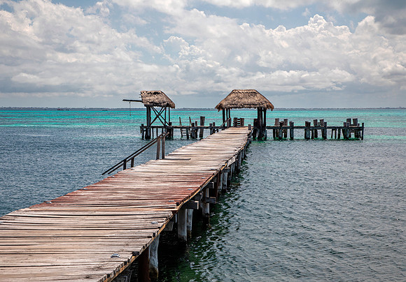 Pier with Palapas - Isla Mujeres
