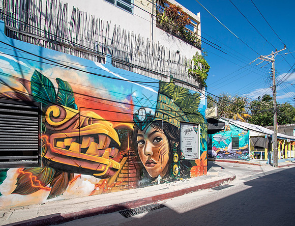 Tattoo Shop Mural - Isla Mujeres