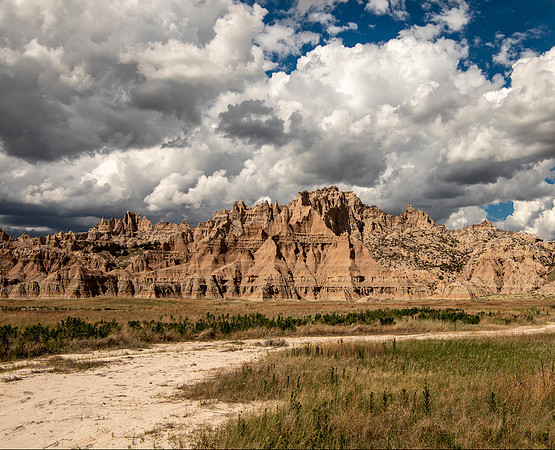 Landscape with Cumulus Clouds