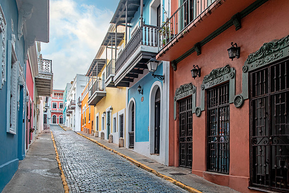Colorful Homes - Calle O'Donnel, Old San Juan