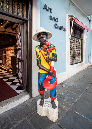 Statue with Flowers - Old San Juan