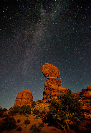 Milky Way & Balanced Rock