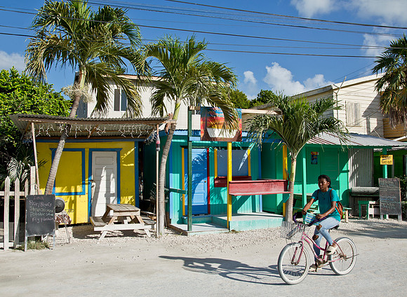 Cyclist & Food Stands