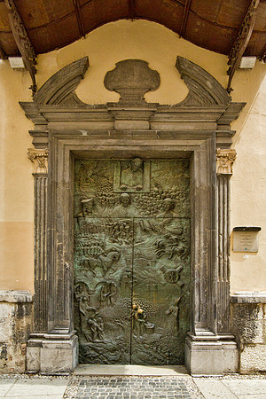 Bronze Door - St. Nicholas' Cathedral, Ljubljana