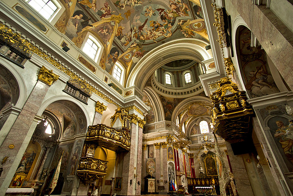 Interior - Church of St. Nicholas, Ljubljana