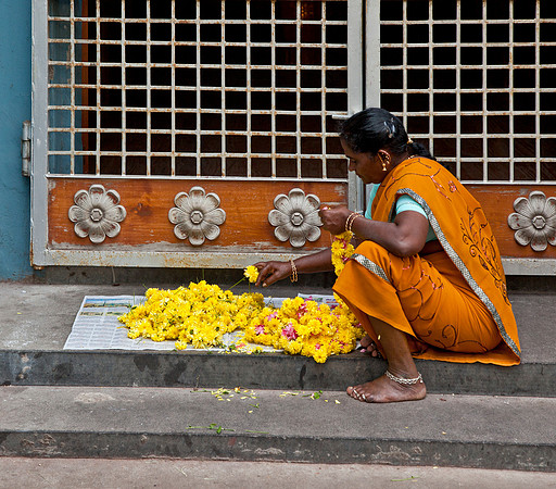 Garland Vendor - Pondicherry