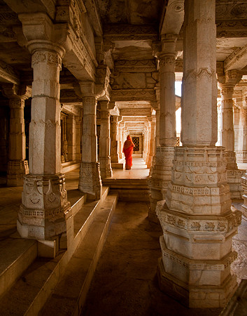 Woman in Red - Ranakpur