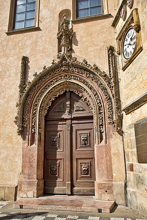 Ornate Entry - Hall Tower, Prague