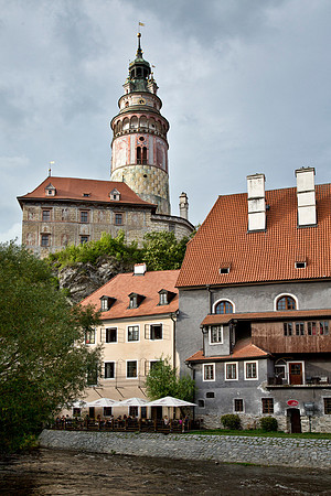 Castle Tower with Vltava River