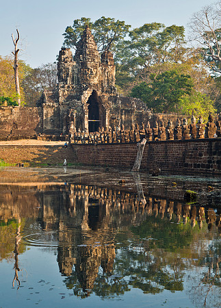 Morning Reflection - Bridge and Gate, Angkor Wat