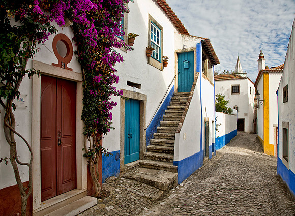 Colorful Lane - Obidos