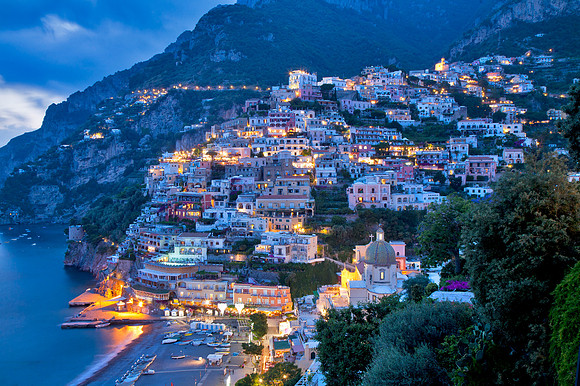 Positano at Dusk - Italy
