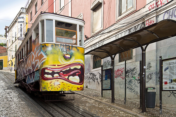 Funicular with a Face - Lisbon