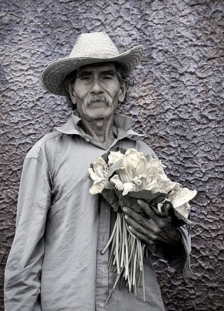Zucchini Flower Vendor - Calle Ejido