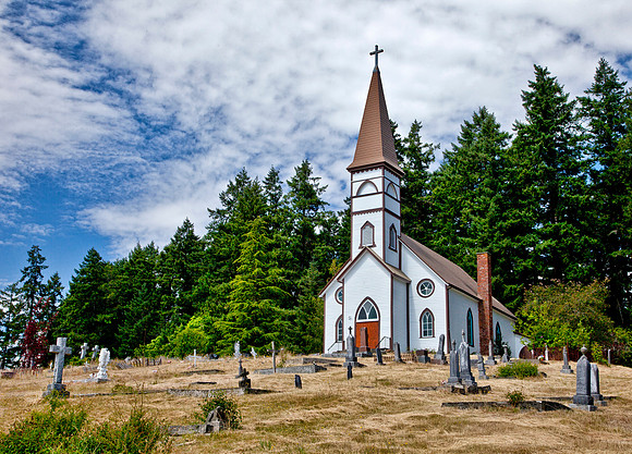 Church and Cemetery - Vancouver Island
