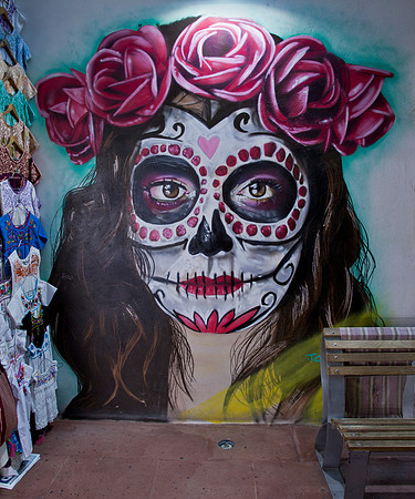 Catrina Mural - Mercado Municipal,  Mexico City