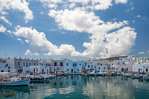 Harbor Reflections - Naoussa
