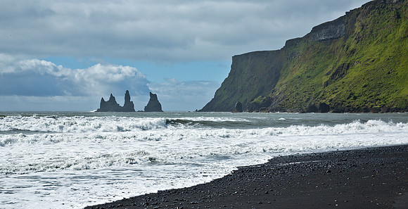 Seastacks & Black Sand - Vik