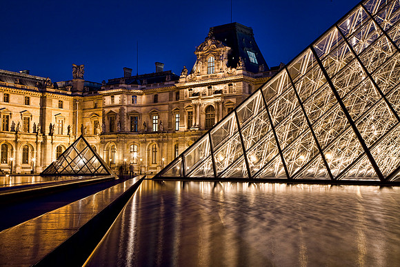 Pools and Pyramids - The Louvre
