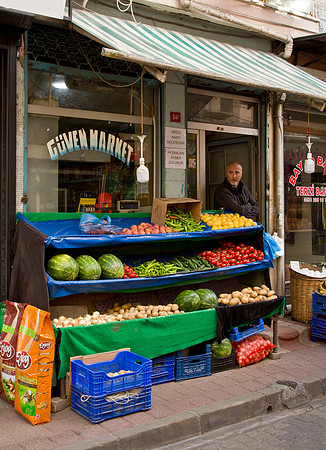 Produce Vendor - Balat District, Istanbul