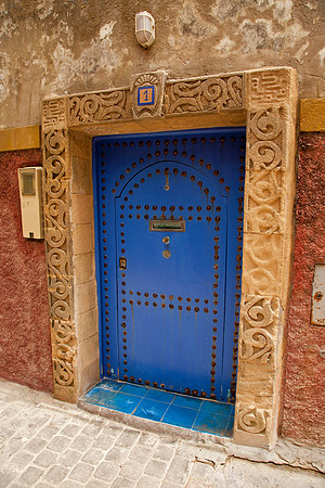Doorway in Blue and Gold