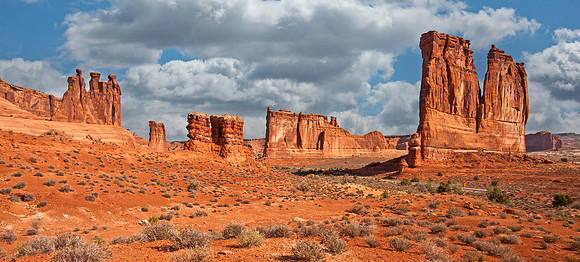 Courthouse Panorama - Arches NP
