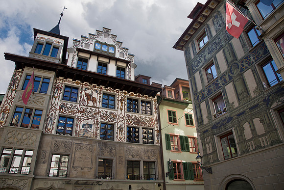 Illustrated Façades - Hirschenplatz, Lucern