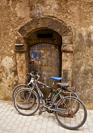 Grunge Door & Bicycles - Essouira