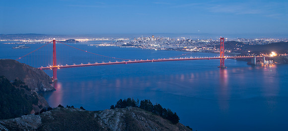 Golden Gate & City Lights